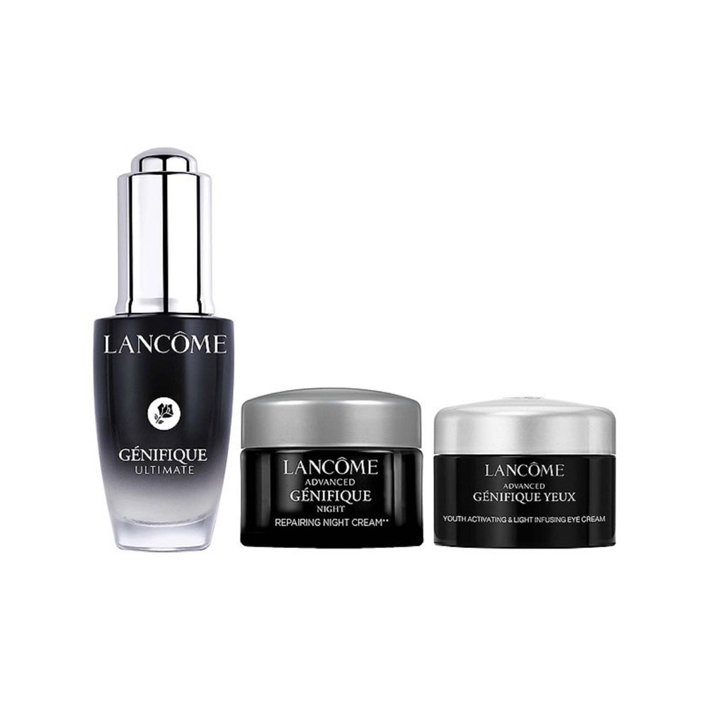 Lancome Génifique Serum and Cream Set - Black and Silver